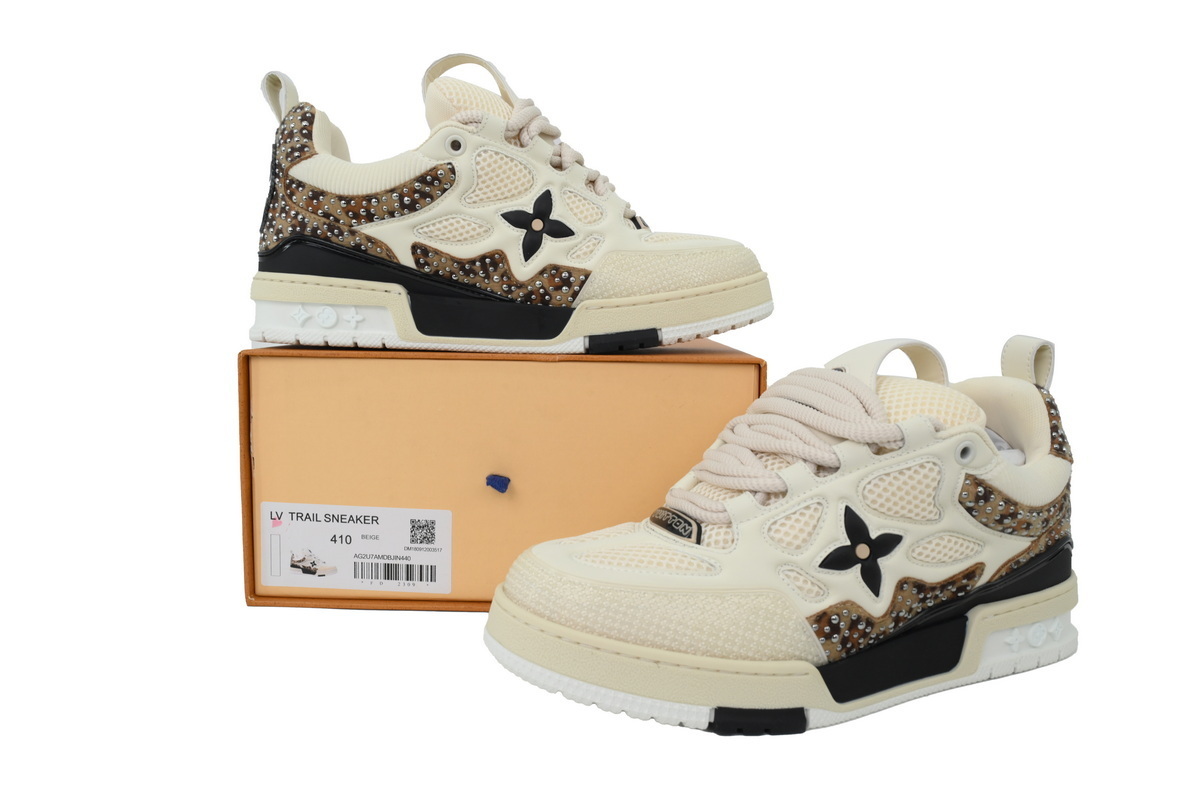 Pkkicks God Batch LOUIS VUITTON White Coffee Diamond