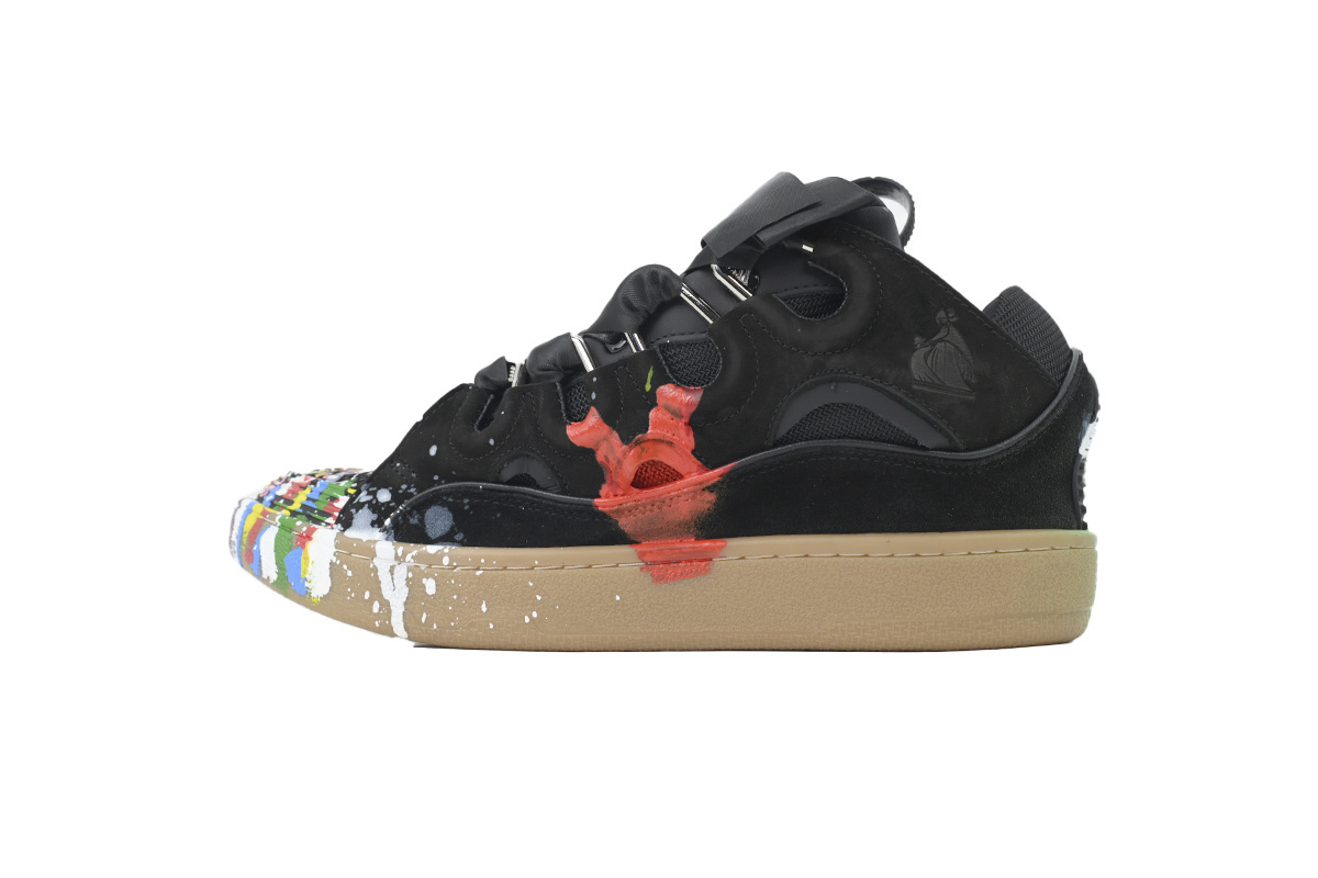 Lanvin Leather Curb x Gallery Dept Paint Drip Black Multi