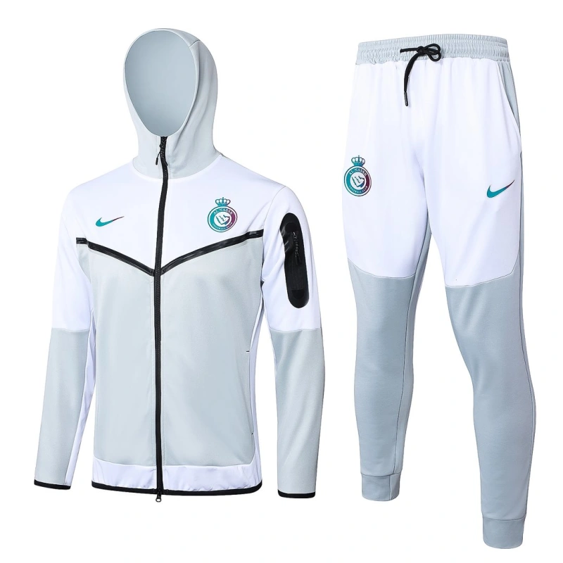 2024/2025 Al-Nassr Long Zipped Jacket Light Grey Football Shirt