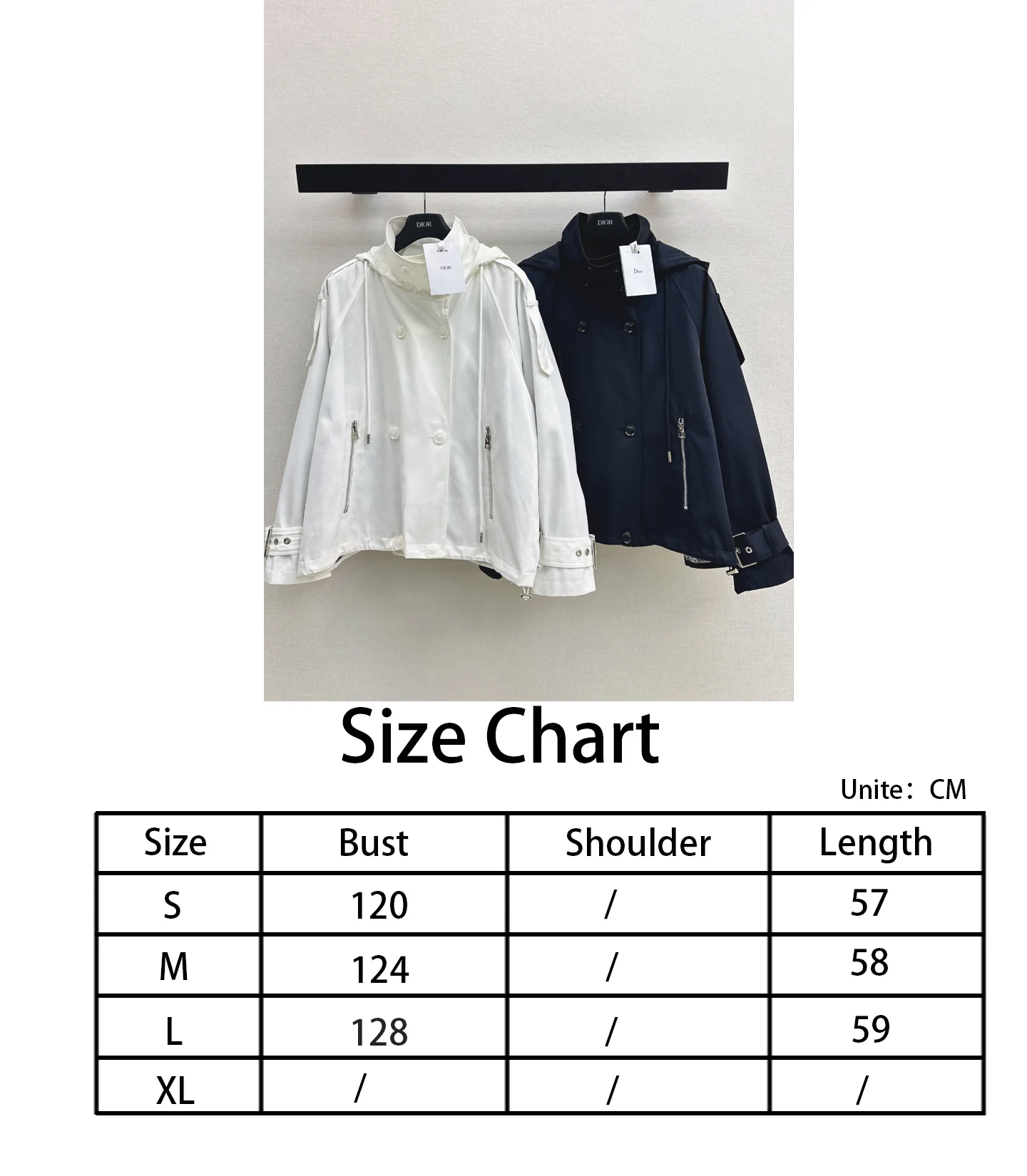 CD NEW print hooded trench coats