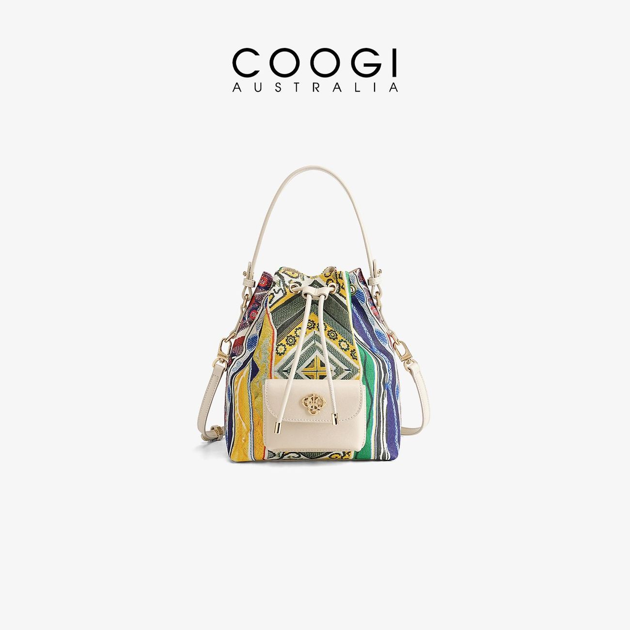 [Star Same Style] COOGI Bucket Bag 2026 New Shoulder Large Capacity Tote Bag Crossbody Bag Handbag