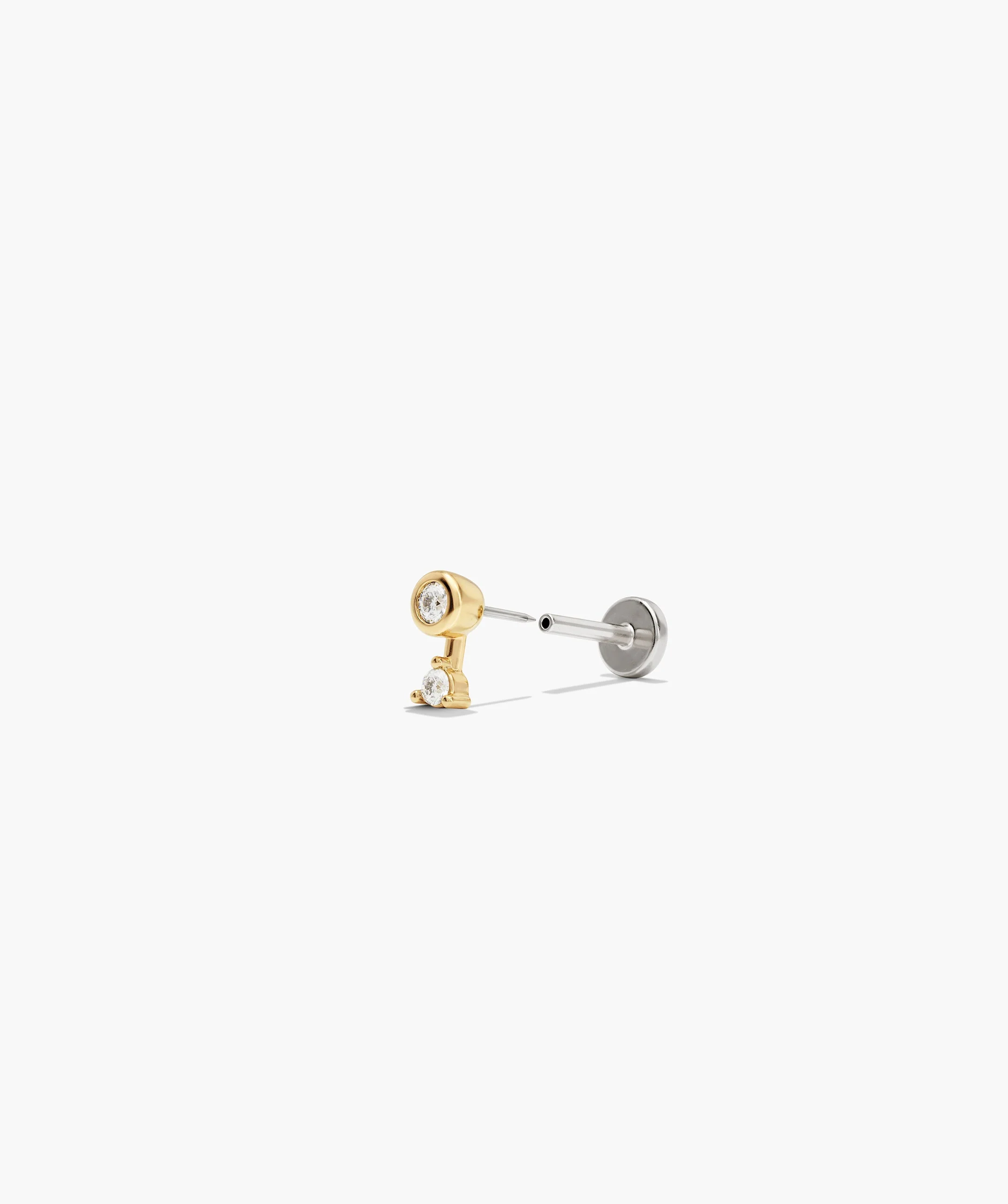 Piercing Studio - Lab Grown Diamond Round Drop Stud