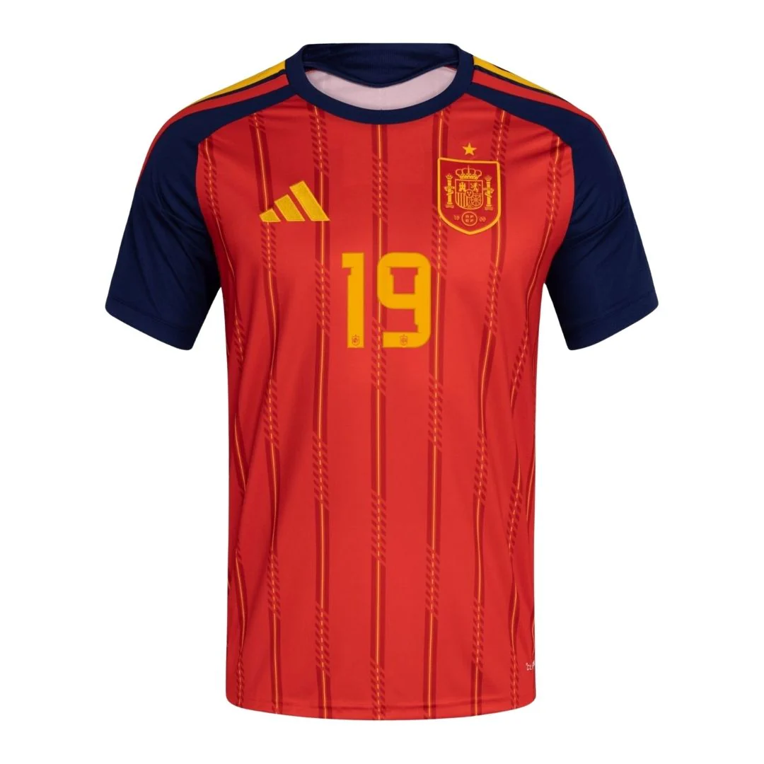 LAMINE YAMAL #19 Spain Home Soccer Jersey 2026 World Cup