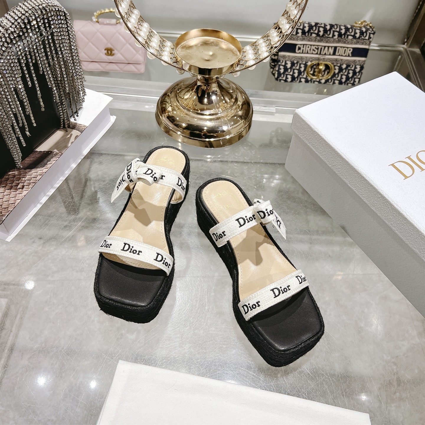 CD New Double buckle sandals