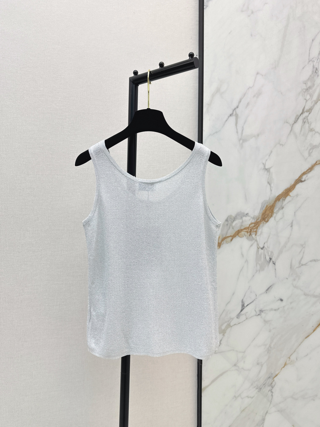 Chan New Rhinestone Knitted Vest