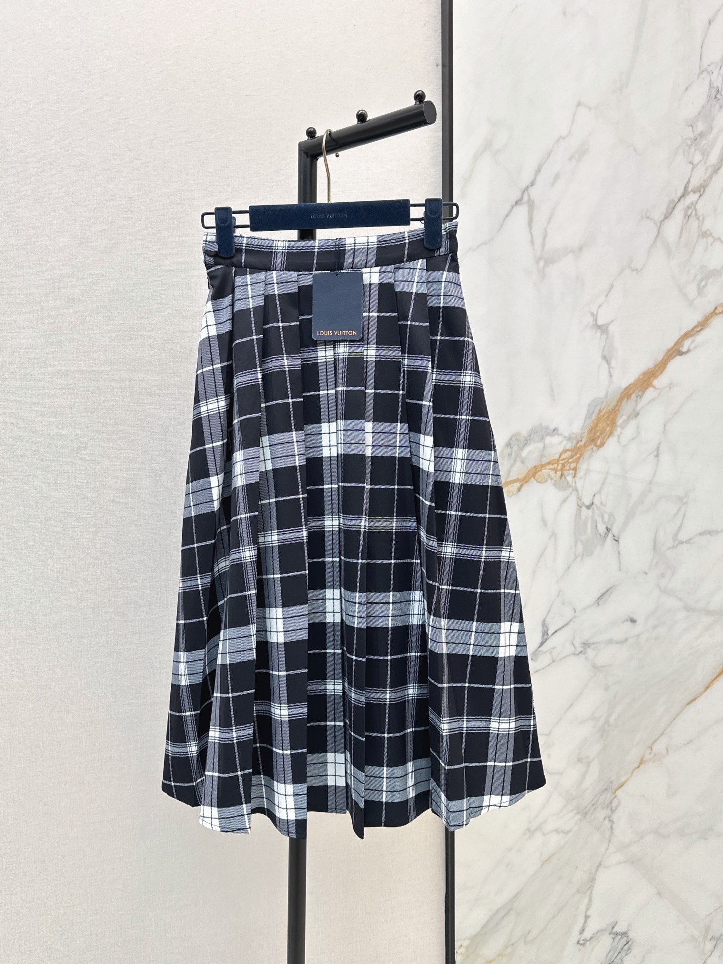 Louis New Plaid pleated skirt