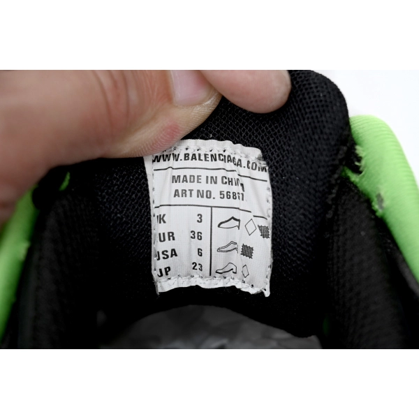 Balenciaga Track 2 Sneaker Black Green 568614 W2GN3 1086