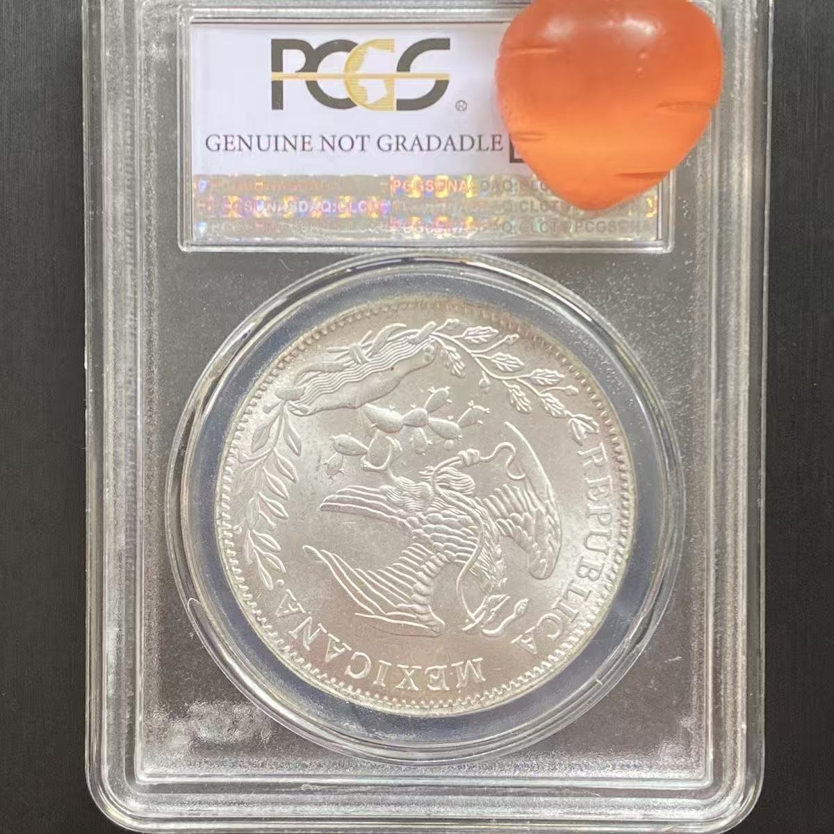 Mexico Coin PCGS 1882 MS63 Silver Coins Currency Senior Transparent Box Copy
