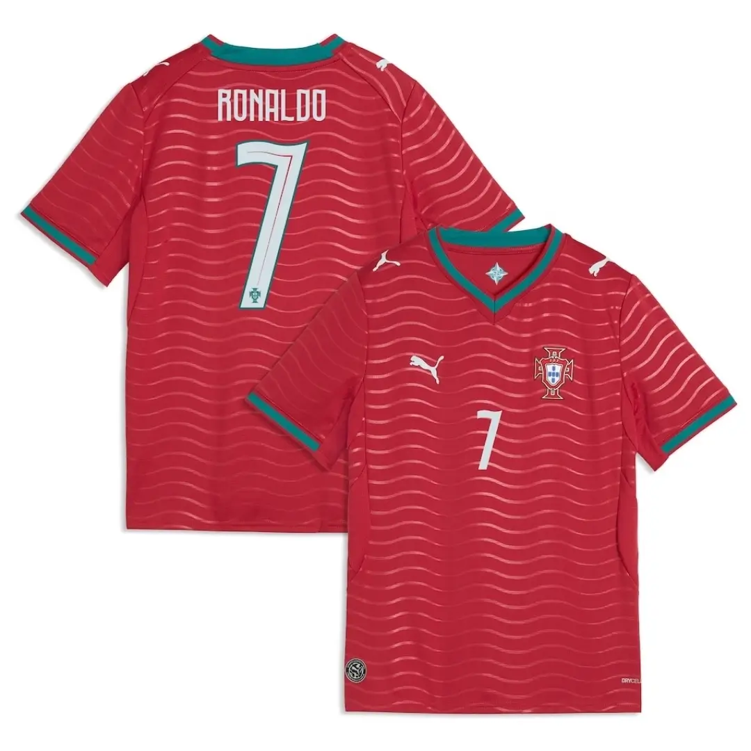 RONALDO #7 Portugal Kid's Home Kit - Jersey+Shorts 2026 World Cup