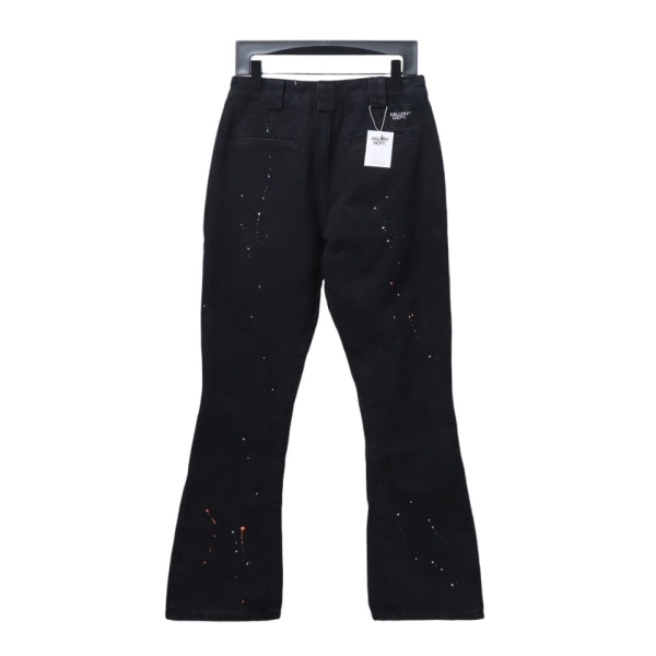 Gallery Dept Rhinestone-Studded Flared Black Jeans