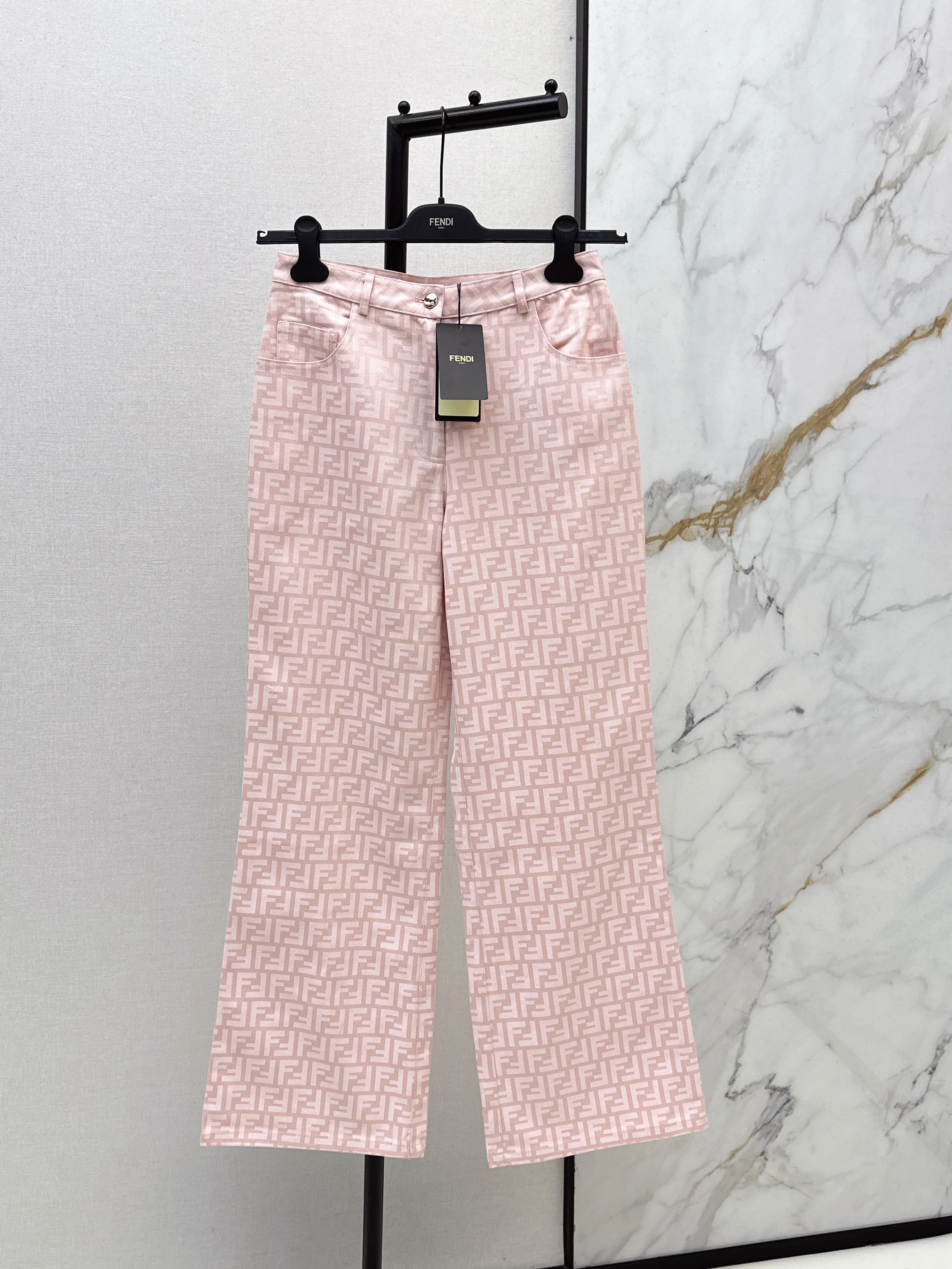 Fend NEW jacquard denim pants