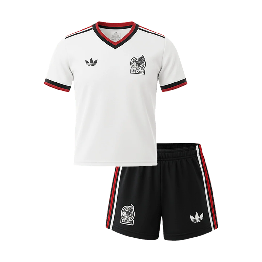 Mexico Away Kid's Soccer Kit (Jersey+Shorts) 2026