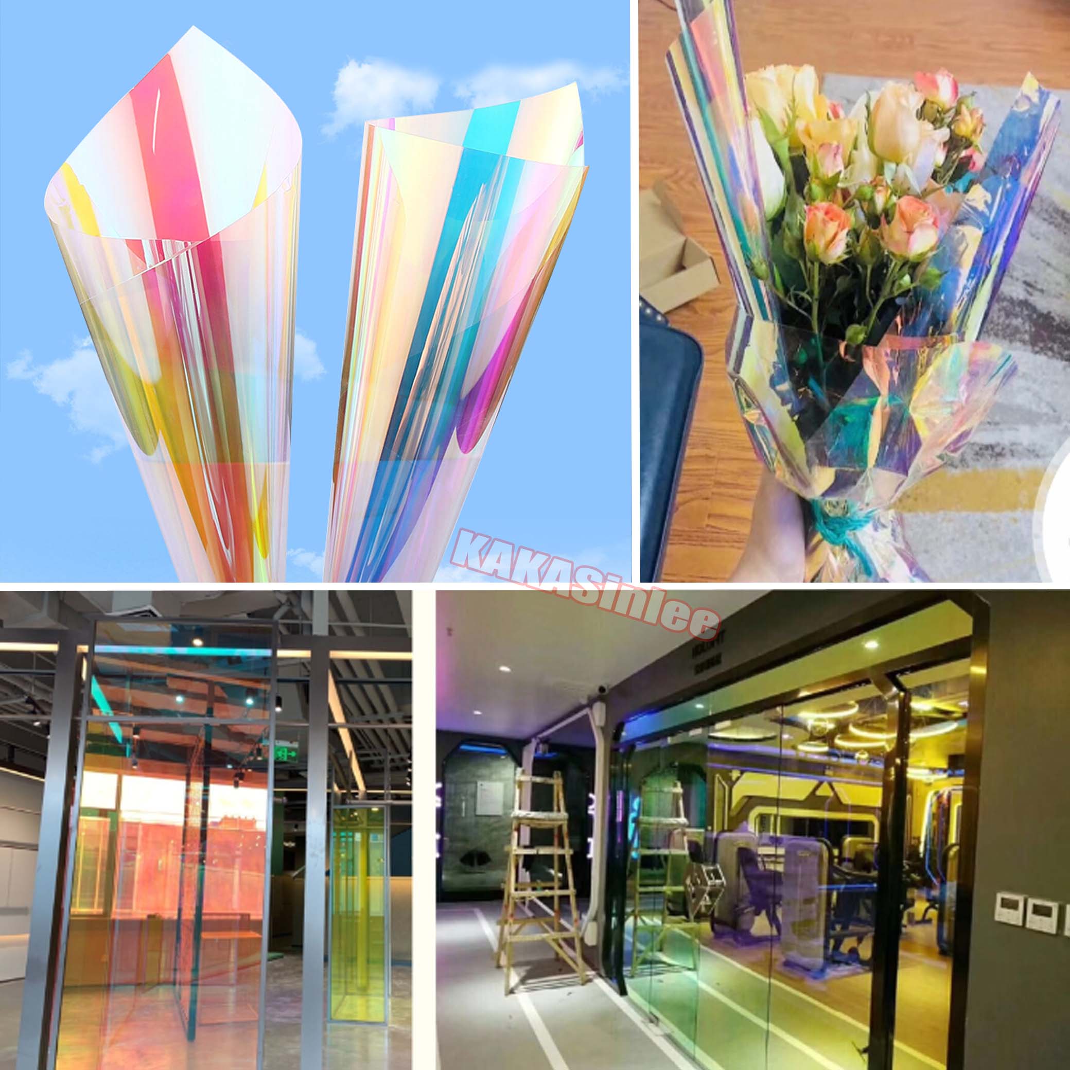 (PET) Chameleon Rainbow Mirror Window / Glass Tint Film