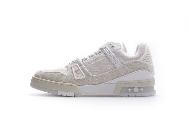 Pkkicks God Batch LOUIS VUITTON Trainer White Denim MS0241