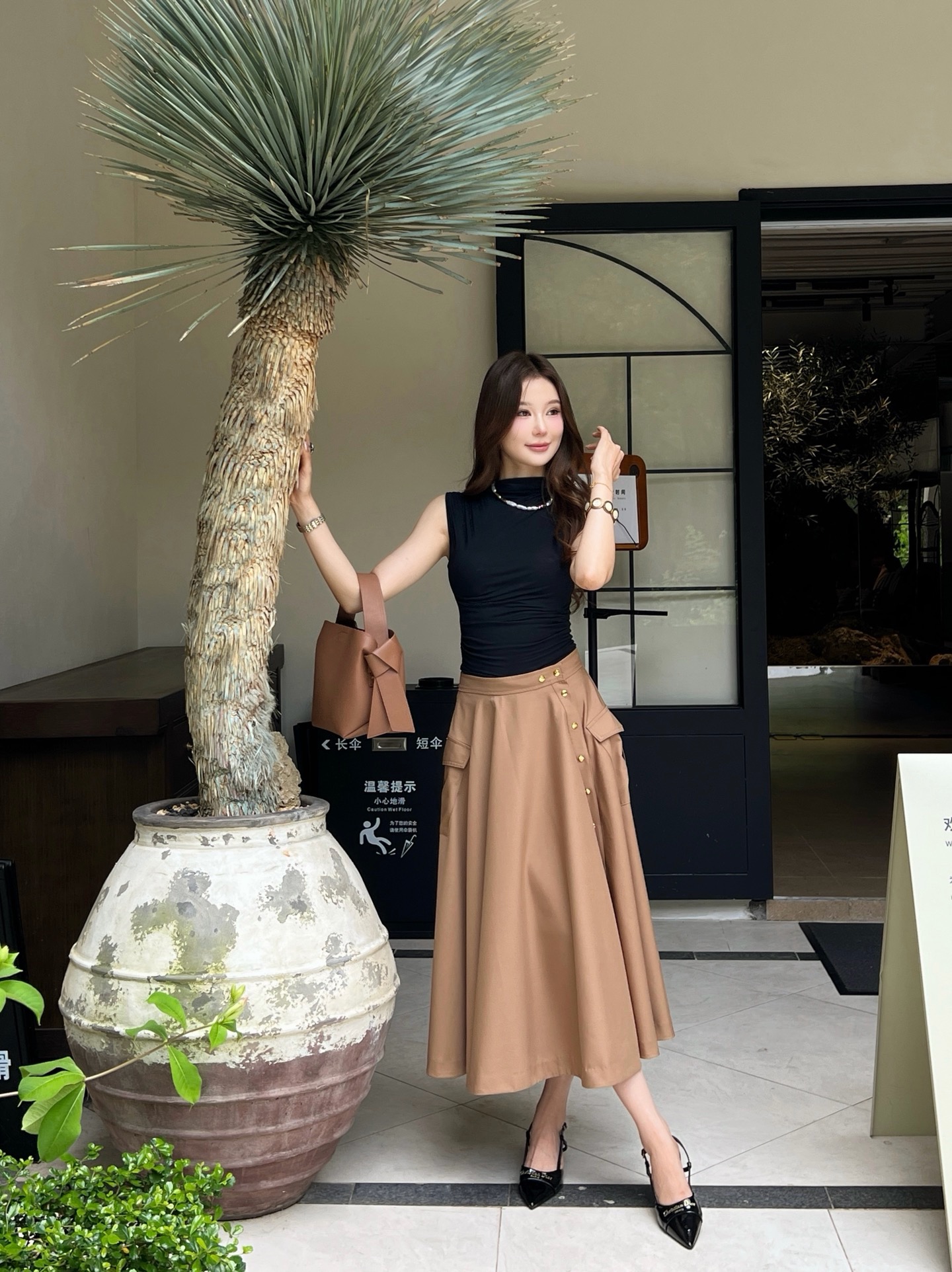 Celi New Workwear-style skirt
