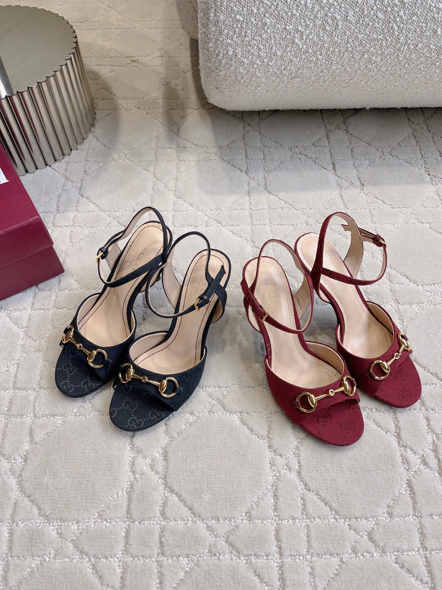 Guc New Horsebit High Heel Sandals