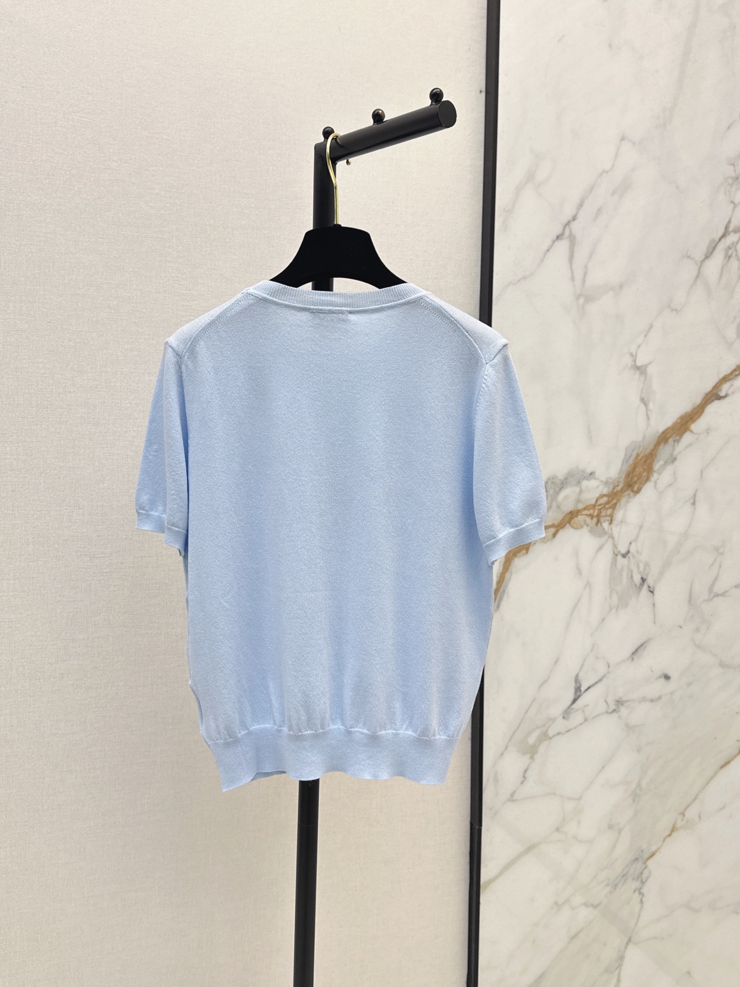 Chan New short sleeve knitwear
