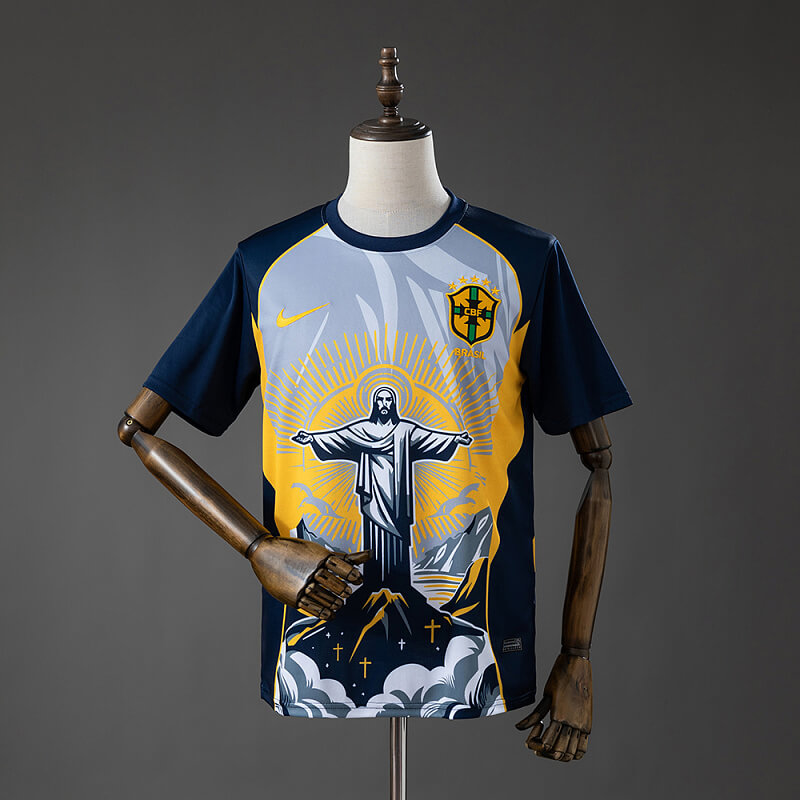 Brazil 2026 Christ the Savior Yellow Fan Jersey