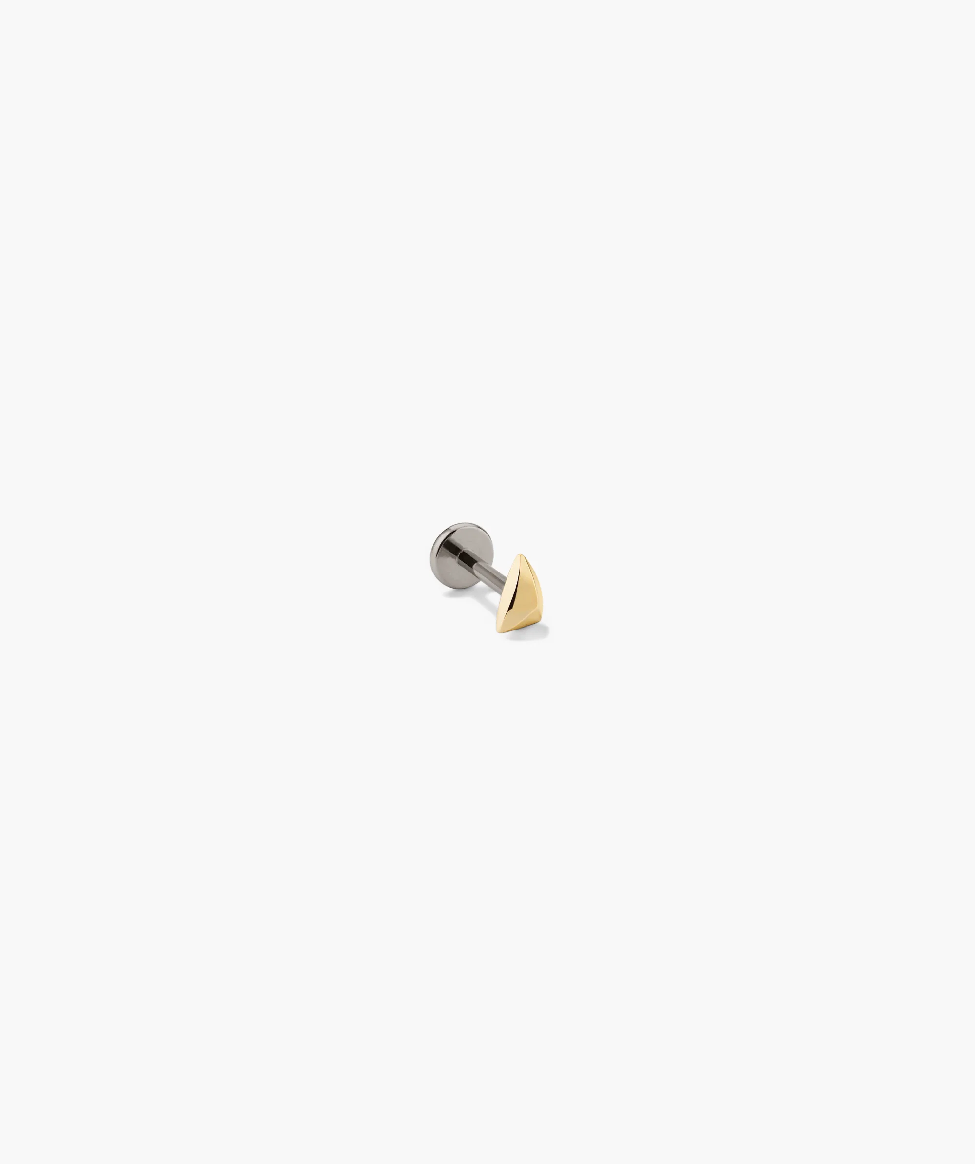 Single Puffy Pyramid Stud