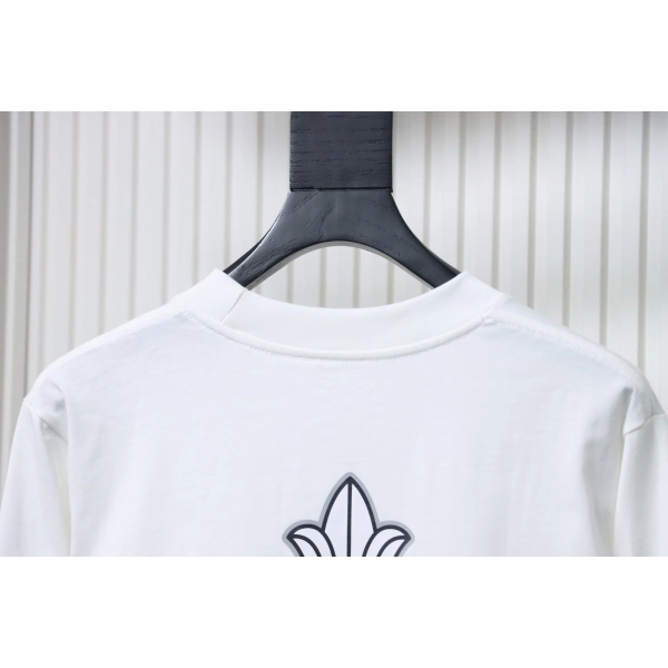 Chrome Hearts Fleur Cross Long Sleeve T-Shirt White