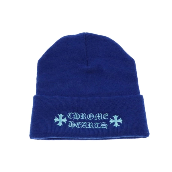 Chrome Hearts Logo Beanie Blue