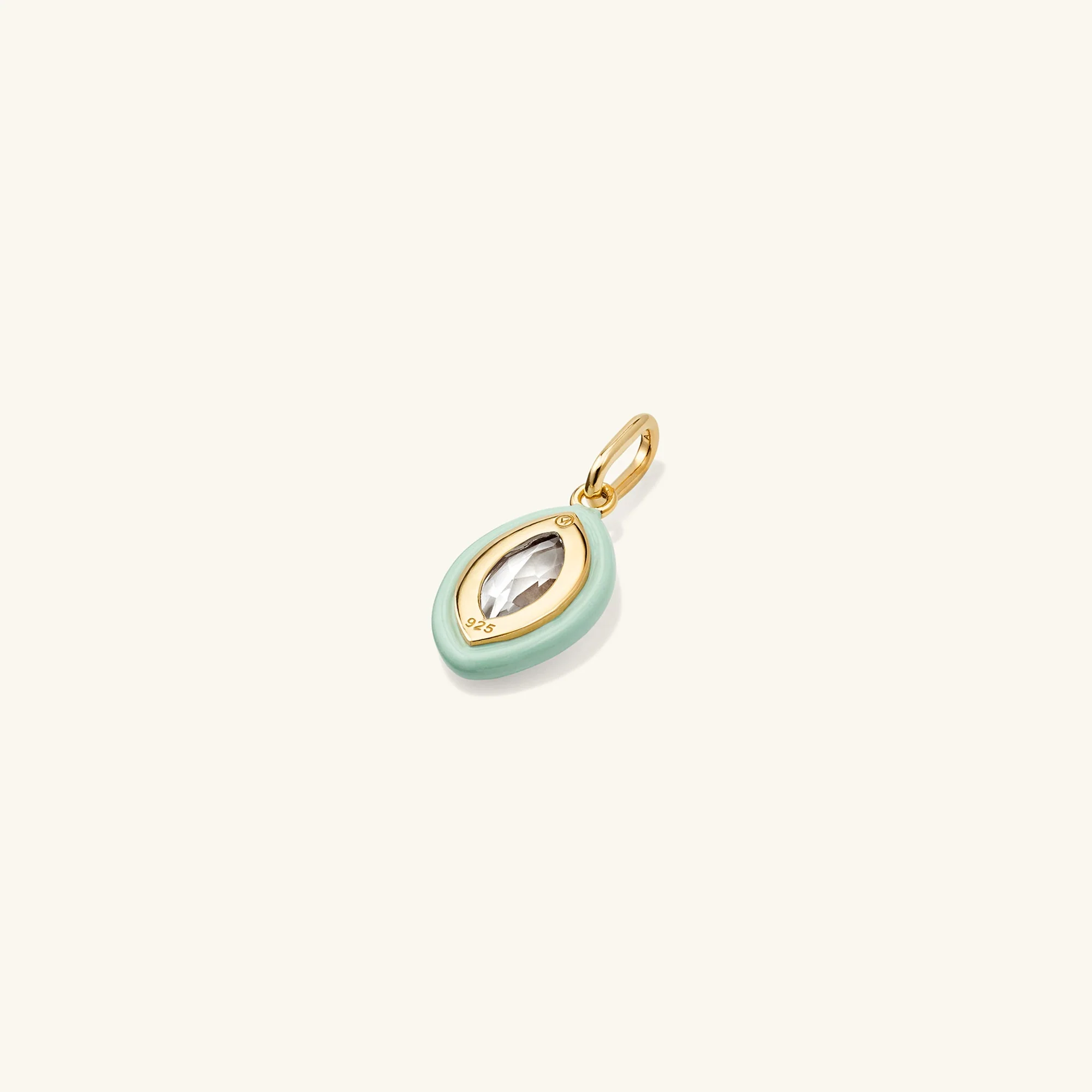 Mosaic Enamel Marquise Pendant
