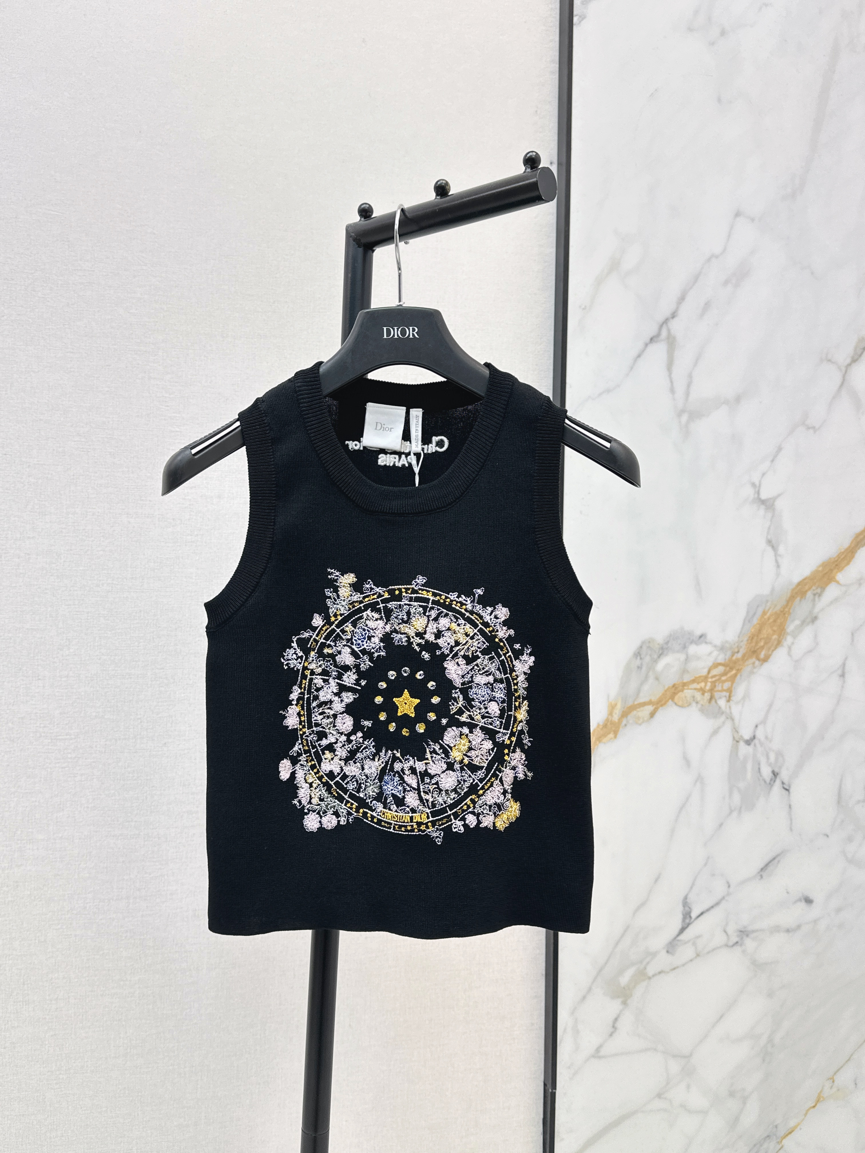 CD New jacquard knitted vest