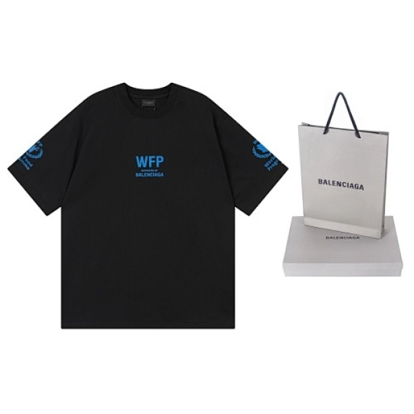 Balenciaga Clothes 2026 World Food Programme Charity Limited Edition T-shirt Black/Apricot
