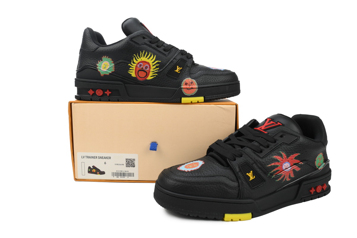 Pkkicks God Batch Yayoi Kusama x Louis Vuitton Trainer Black