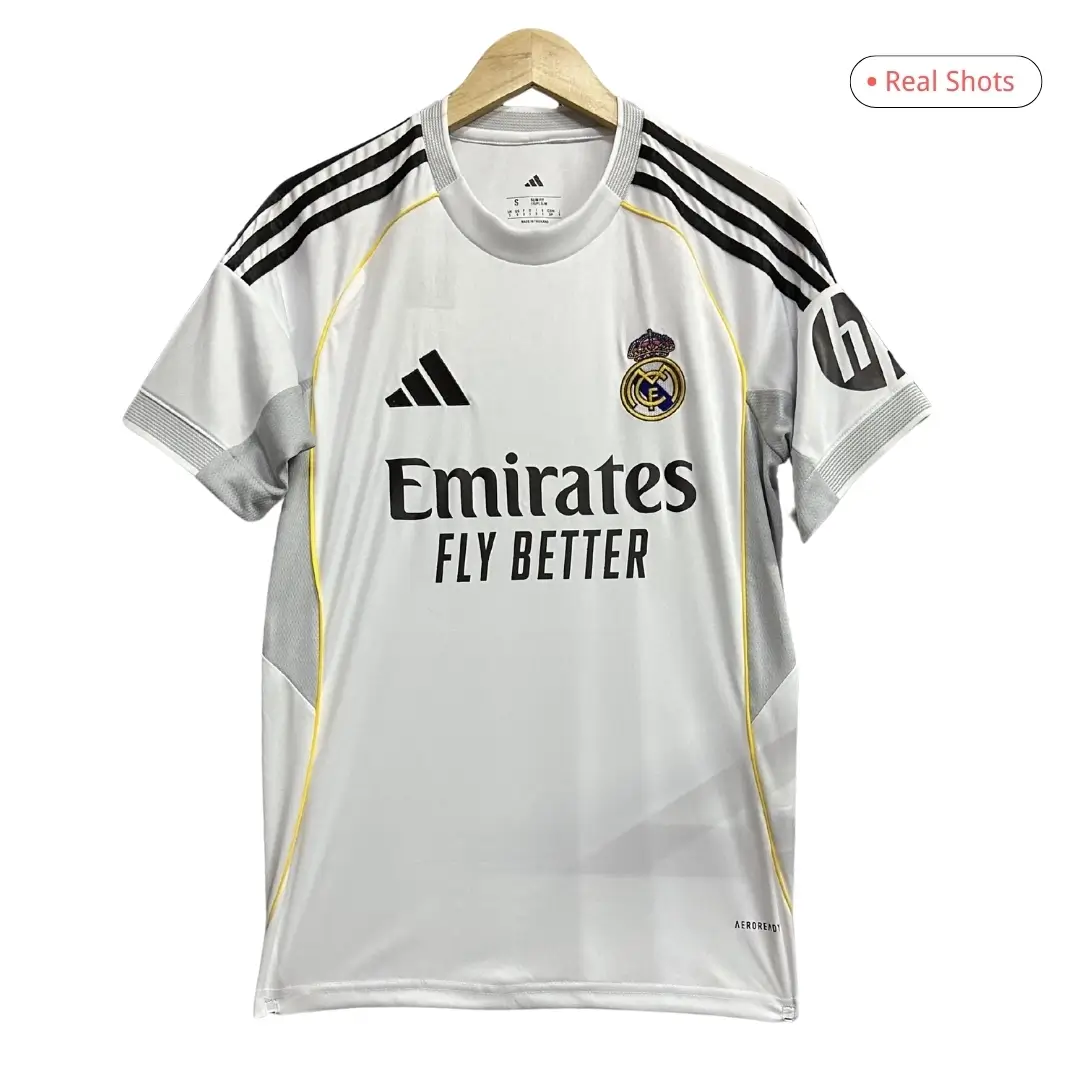 Real Madrid Home Soccer Jersey Kit(Jersey+Shorts) 2025/26 White