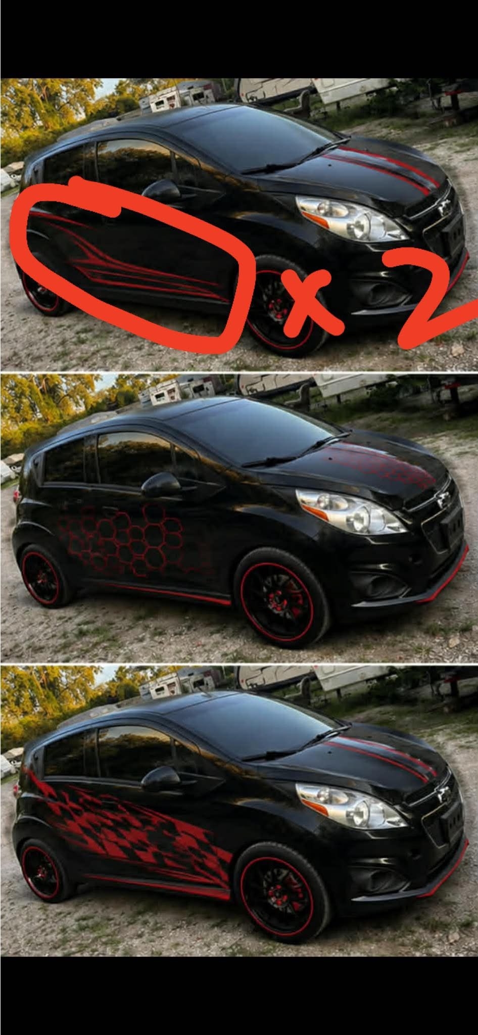 (deposit for 2 vehicles decals ) for Aaron Reza Alferez