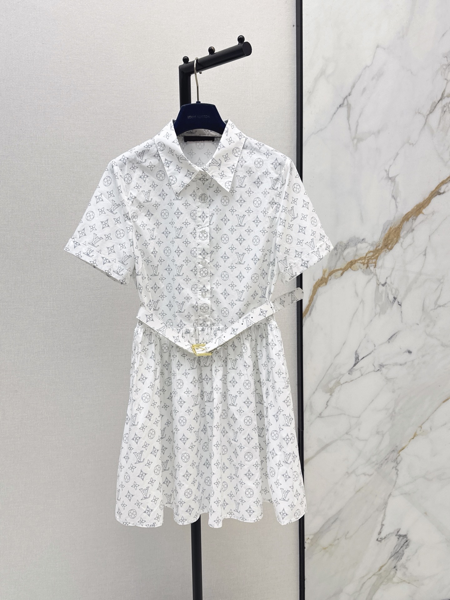 Louis New Floral Lapel Dress