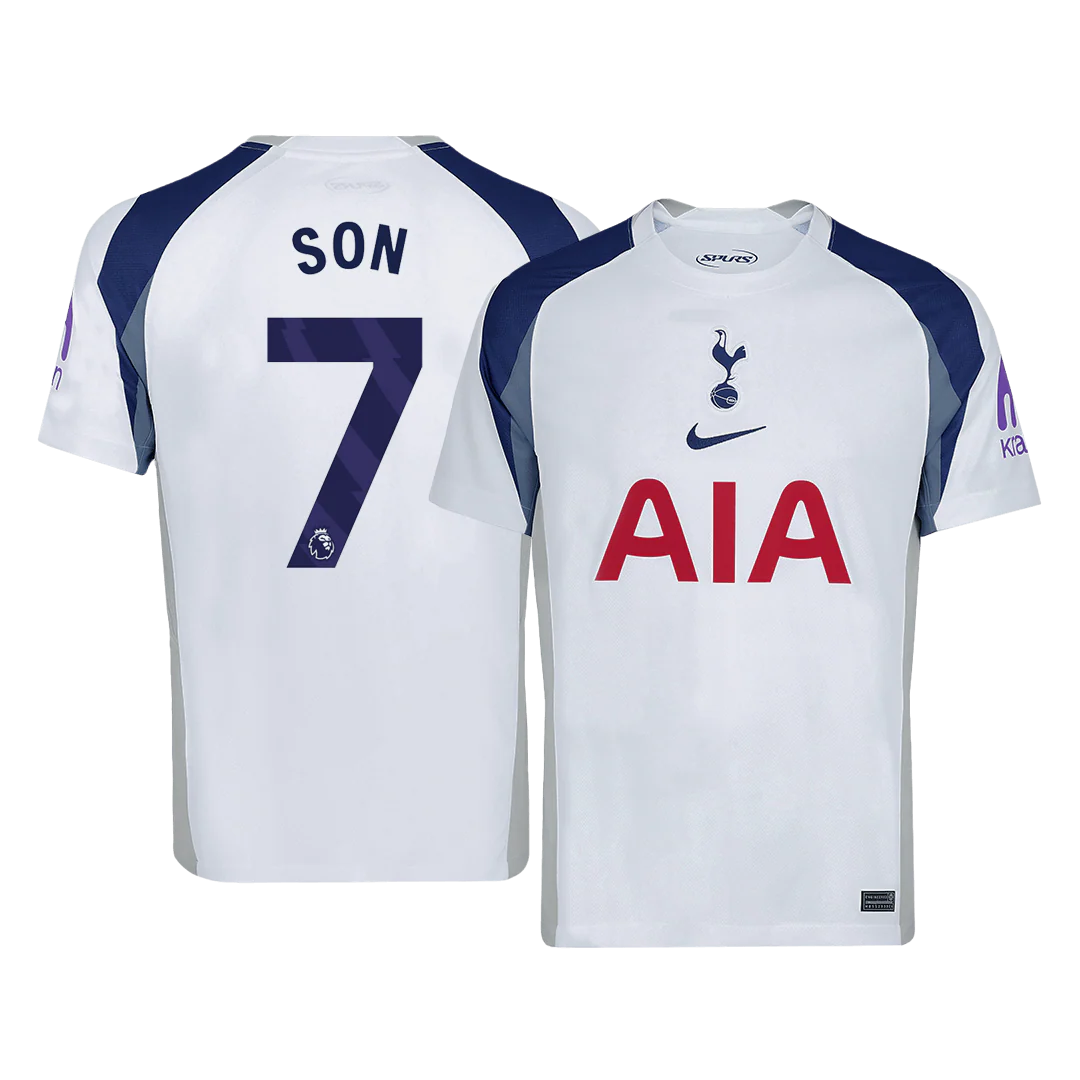 SON #7 Tottenham Hotspur Home Soccer Jersey 2025/26 White