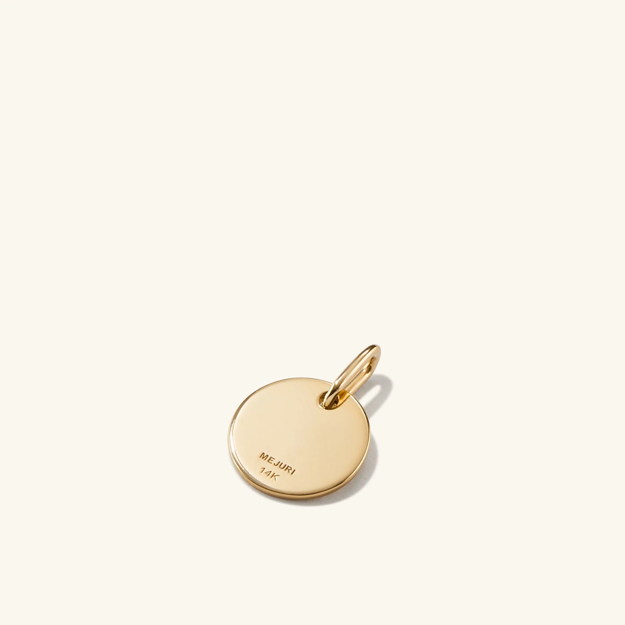 Disc Pavé Diamond Engravable Charm