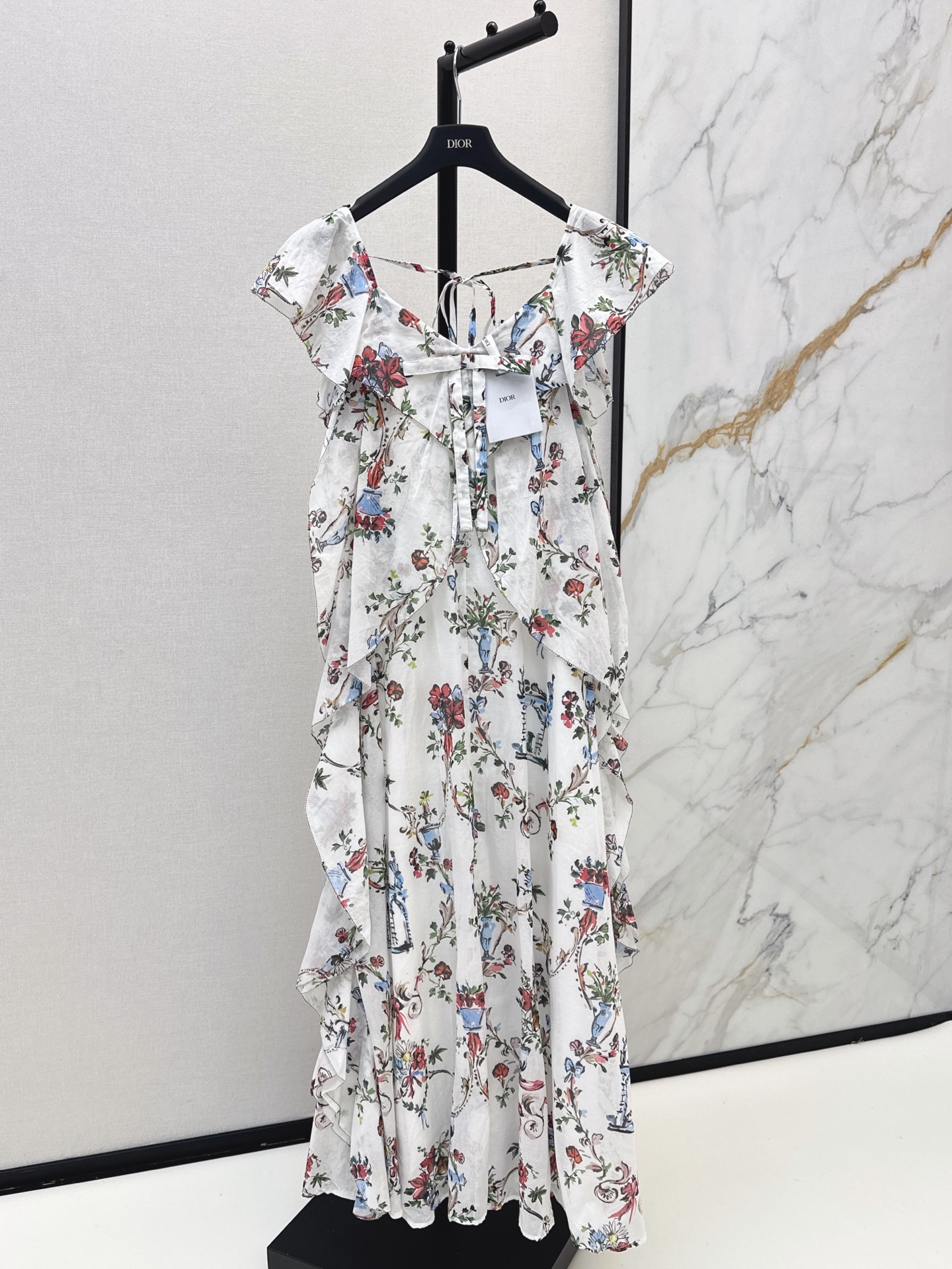 CD New ruffle print dress