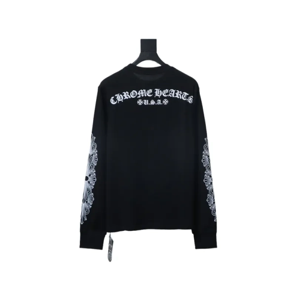 Chrome Hearts Matty Boy Shoulder Logo Crewneck Black