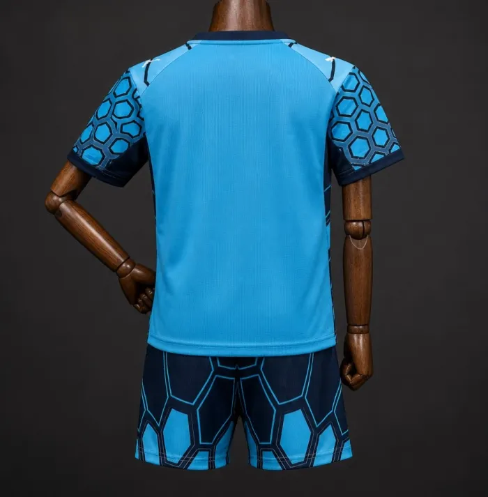 Kids Marseille Blue Goalkeeper Suit 26/27