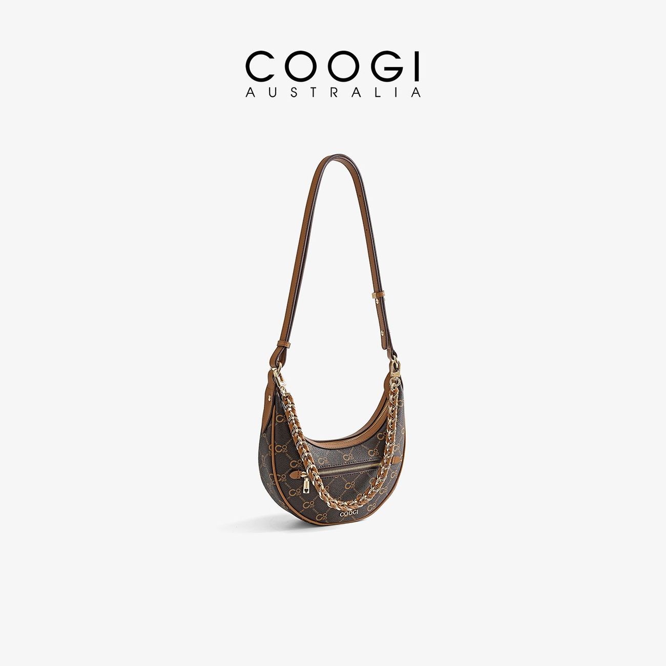 [COOGI] Shoulder Bag 2026 New Style Old Flower Chain High-end Women's Bag Light Luxury Crossbody Bag Gifts for Girls