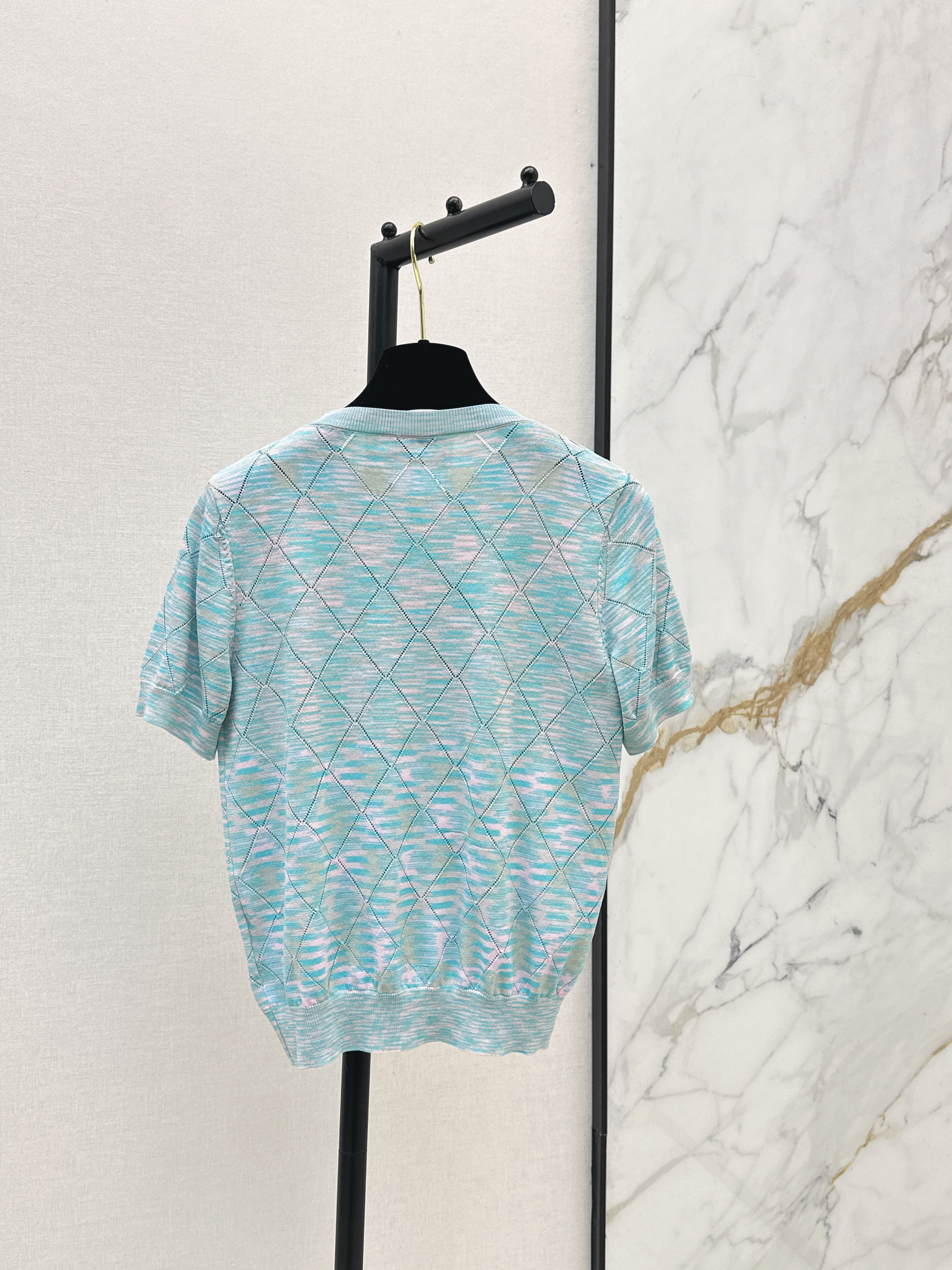 Chan New Argyle Jacquard Top