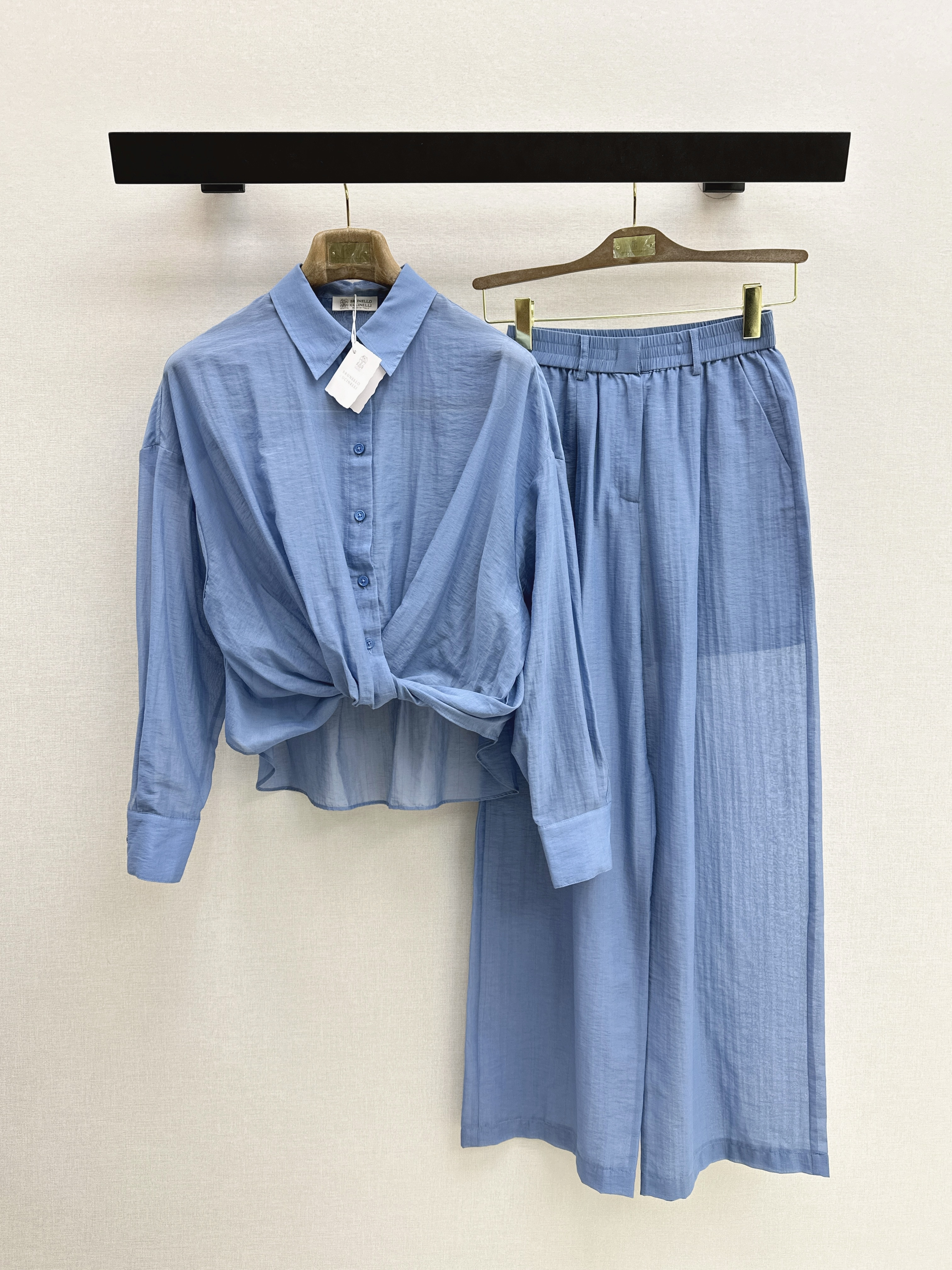 Brun New shirt& wide-leg pants set