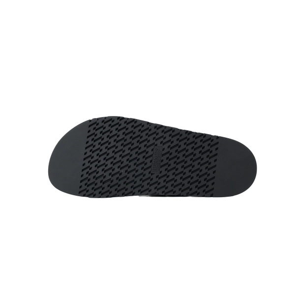 HERMES Lychee Grain Button Slides