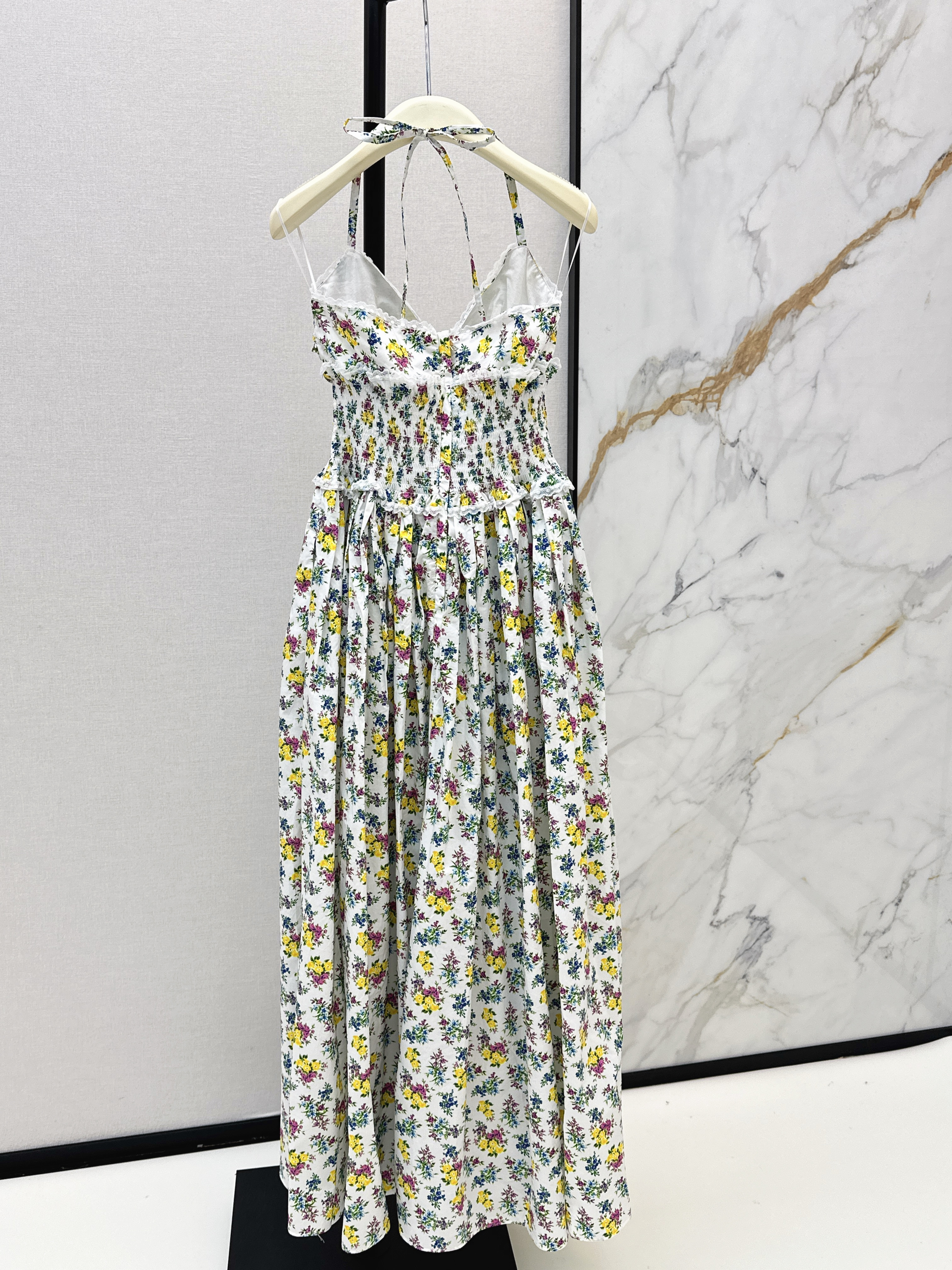 Dolc New print halter neck dress