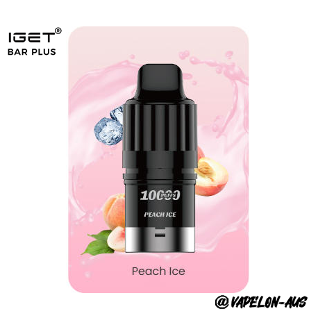 IGET BAR PLUS S3 POD 10000 Puffs - Peach Ice