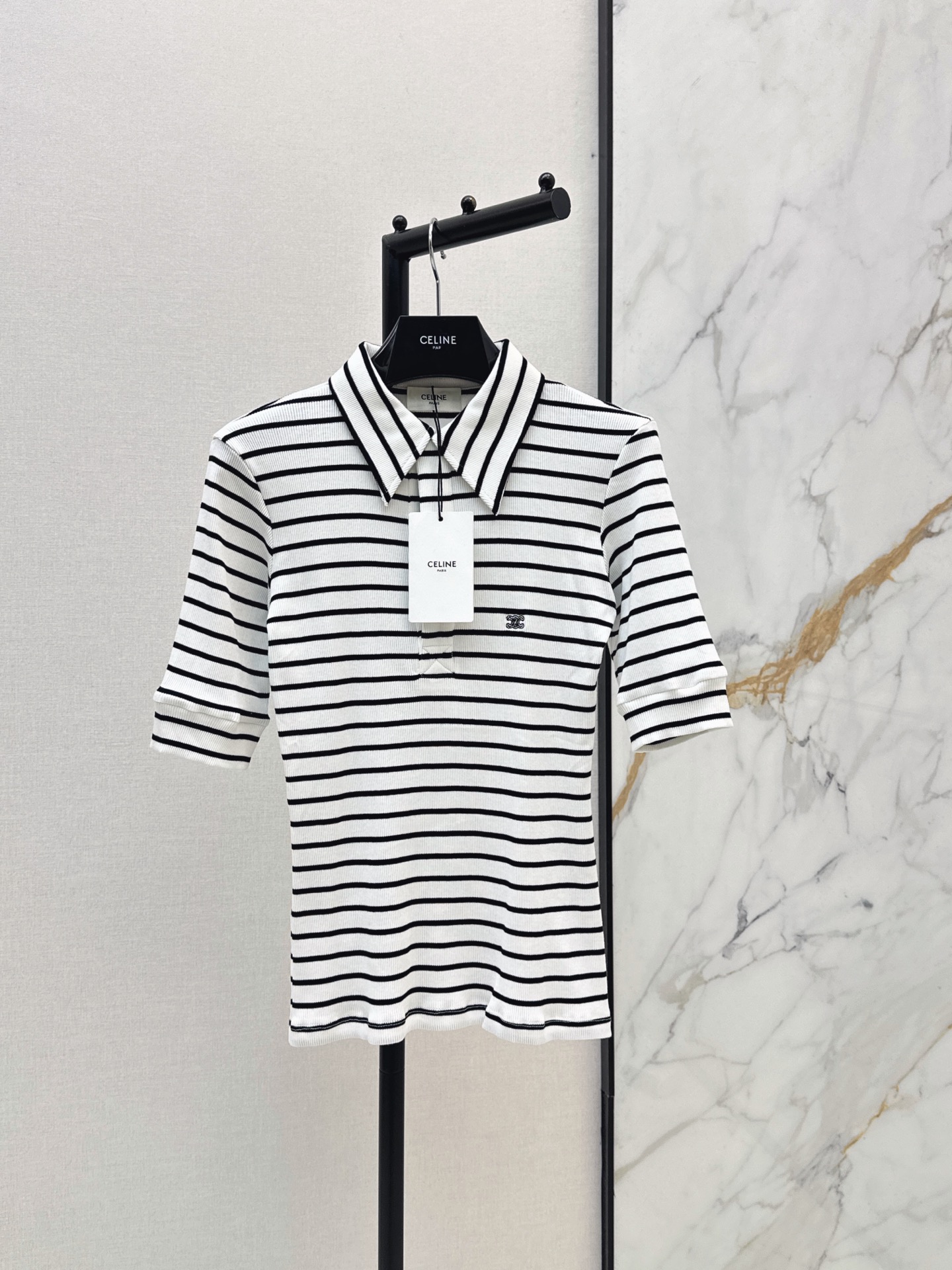 Celi New Striped Polo Knitwear