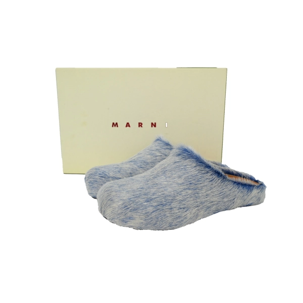 MARNI Fussbett Tie Dye white Blue