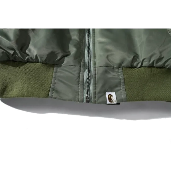 Bape x OVO Loose Fit MA-1 Jacket Olive Drab 1I73-141-902