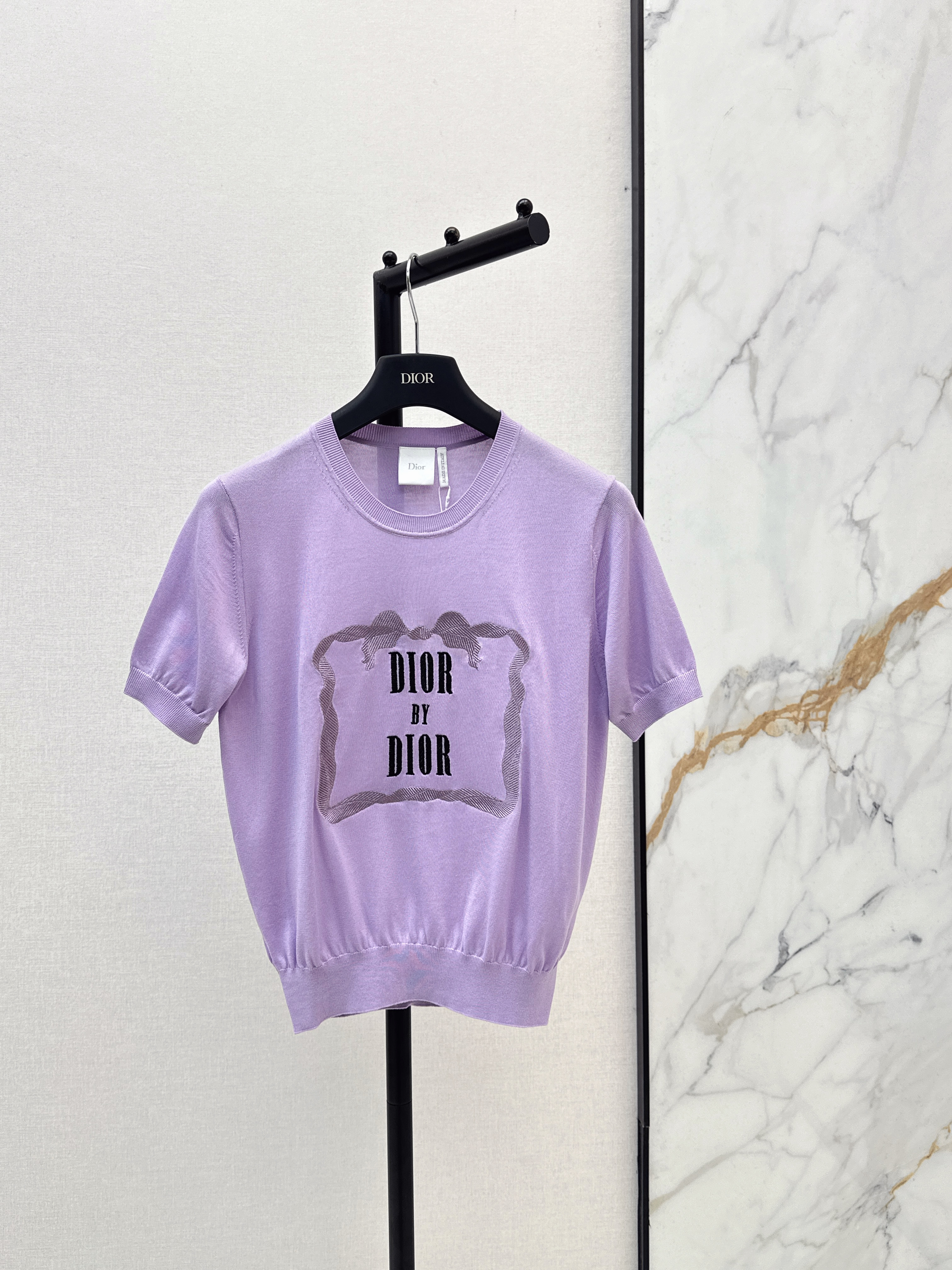 CD New Embroidered knitted short sleeve