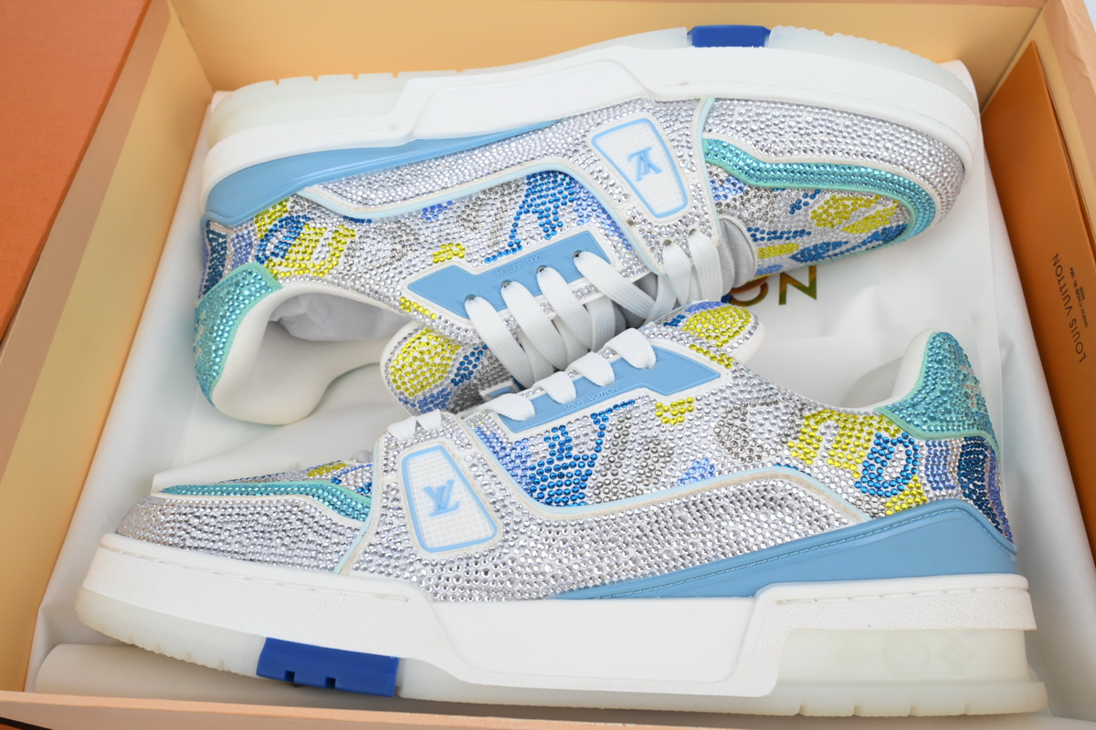 Pkkicks God Batch Louis Vuitton Trainer Sky Blue