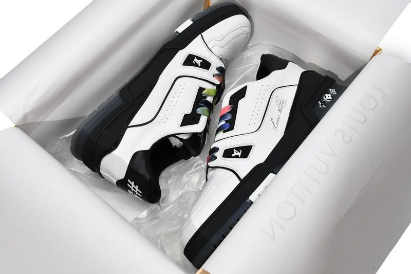 Pkkicks God Batch LOUIS VUITTON Trainer Black White 1A9ADA