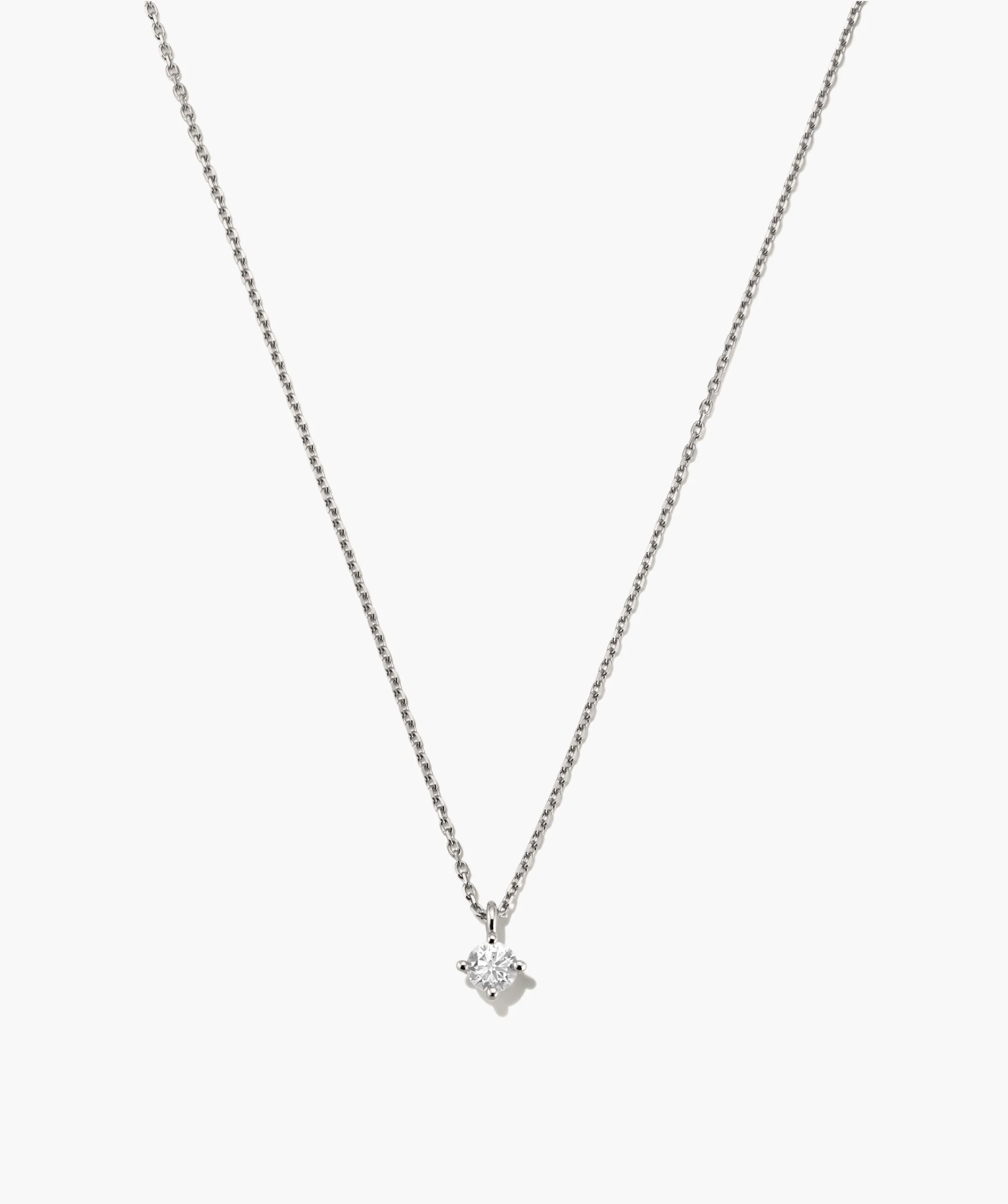 Round Lab Grown Sapphire Necklace